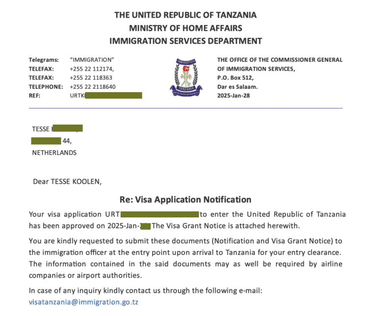 All about applying for a visa to Tanzania